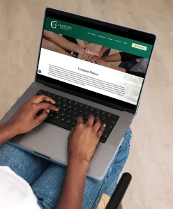 Charities Housing Laptop View